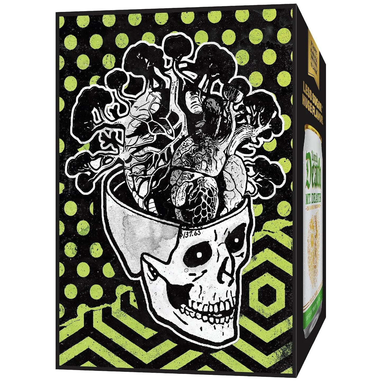 Liquid Death Soda-Flavored Sparkling Water - Mt. Death, Less Sugar*, Huge Flavor, No Caffeine, No Artificial Sweeteners, 12 Fl Oz (Pack of 12)